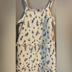 Ruched midi summer dress